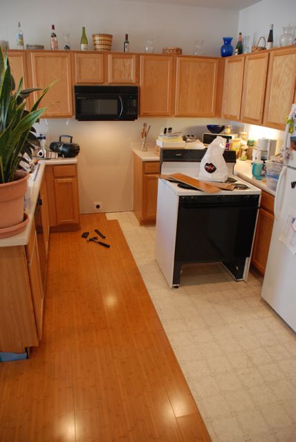 Kitchen halfway done